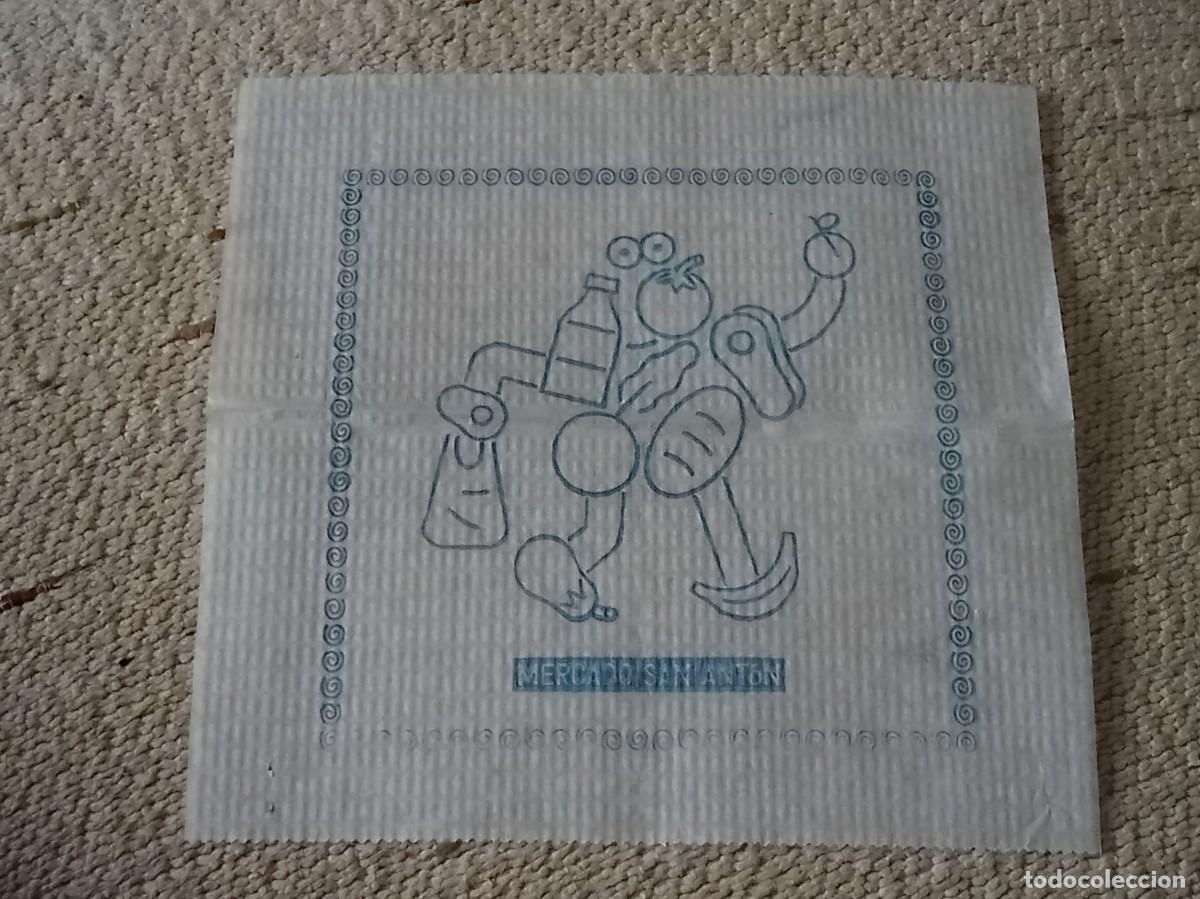 Otros Art&iacute;culos de Coleccionismo en Papel: Servilleta &rdquo;Mercado San Ant&oacute;n&rdquo; - Madrid