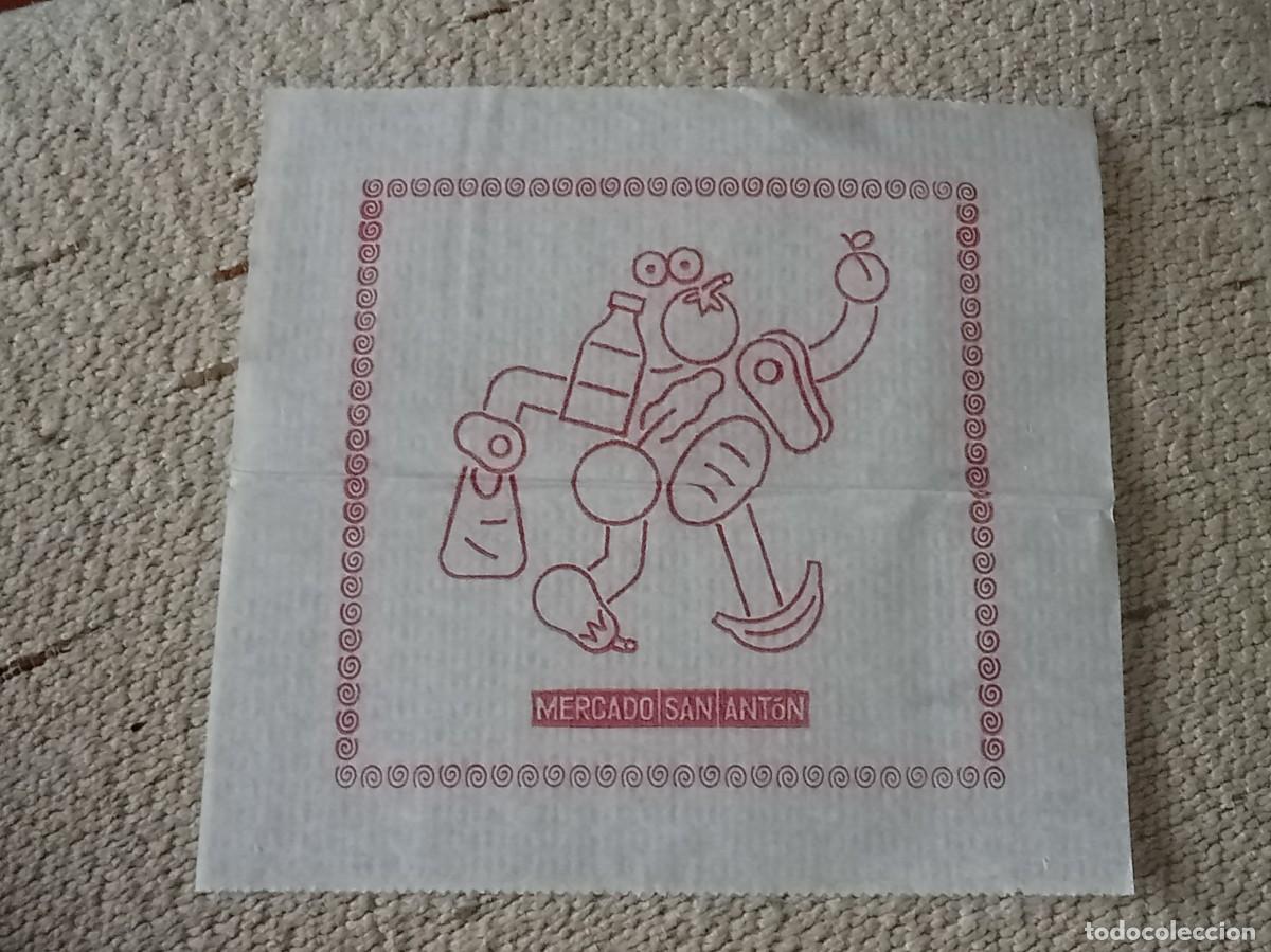 Otros Art&iacute;culos de Coleccionismo en Papel: Servilleta &rdquo;Mercado San Ant&oacute;n&rdquo; - Madrid
