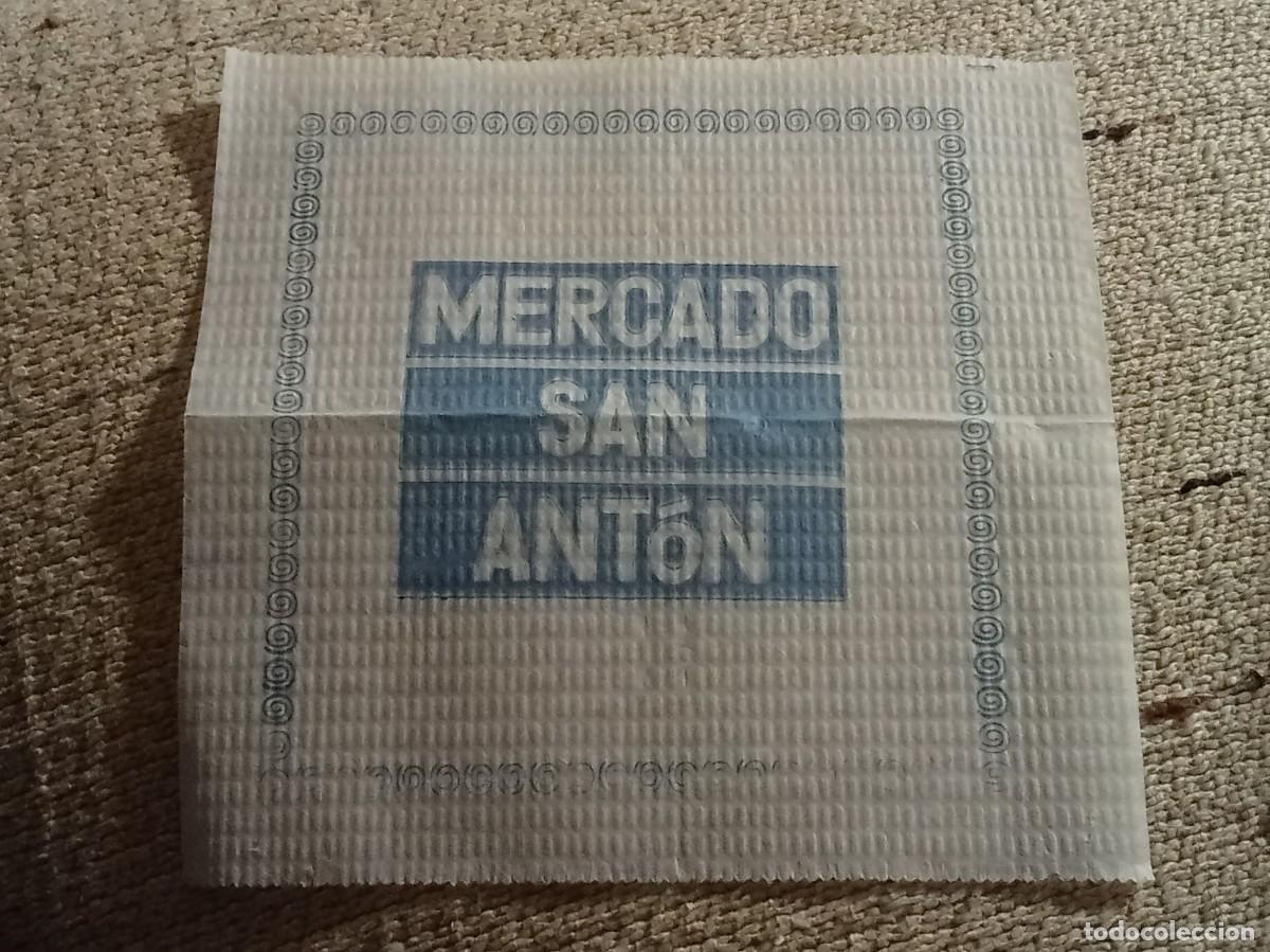 Otros Art&iacute;culos de Coleccionismo en Papel: Servilleta &rdquo;Mercado San Ant&oacute;n&rdquo; - Madrid