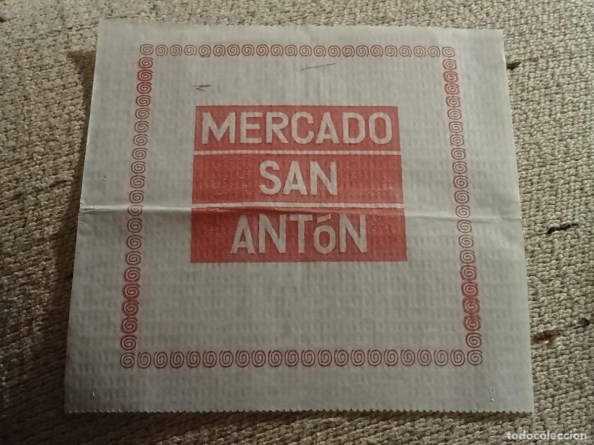 Otros Art&iacute;culos de Coleccionismo en Papel: Servilleta &rdquo;Mercado San Ant&oacute;n&rdquo; - Madrid