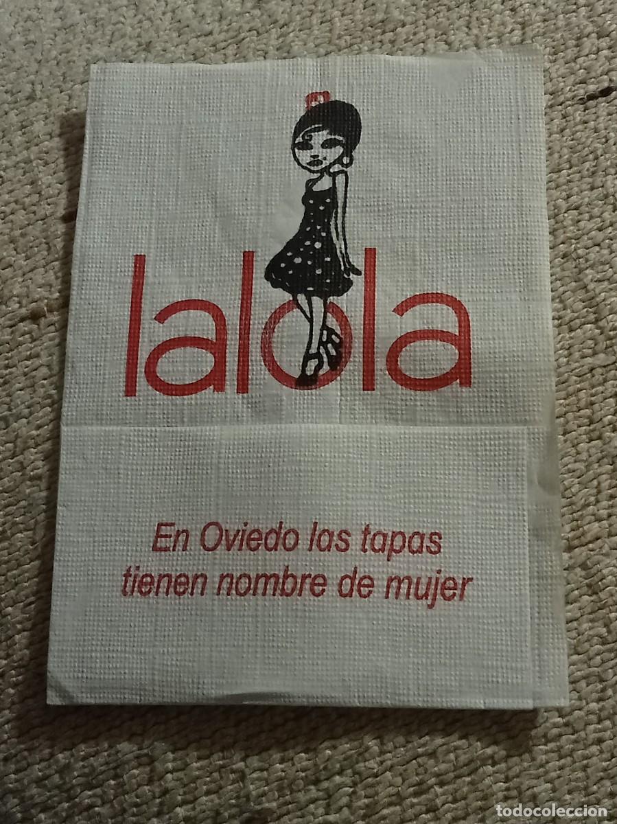 Otros Art&iacute;culos de Coleccionismo en Papel: Servilleta &rdquo;La Lola&rdquo; - Oviedo (Asturias)