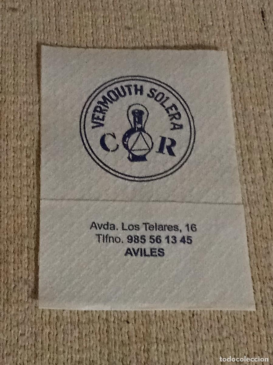 Otros Art&iacute;culos de Coleccionismo en Papel: Servilleta &rdquo;Vermouth Solera Cantina de la Renfe&rdquo; - Avil&eacute;s (Asturias)