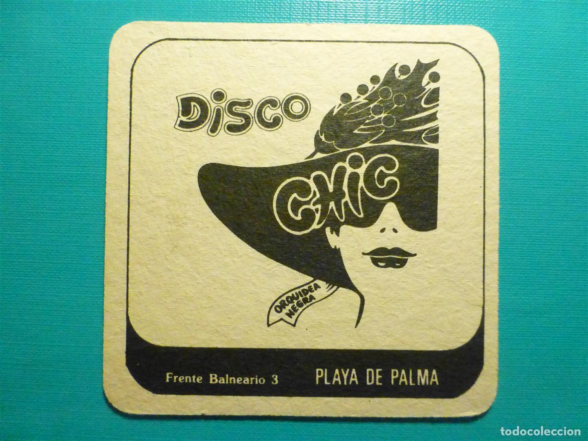 Otros Art&iacute;culos de Coleccionismo en Papel: Posavasos Disco-Bar - Chic Disco Pub - Playa de Palma