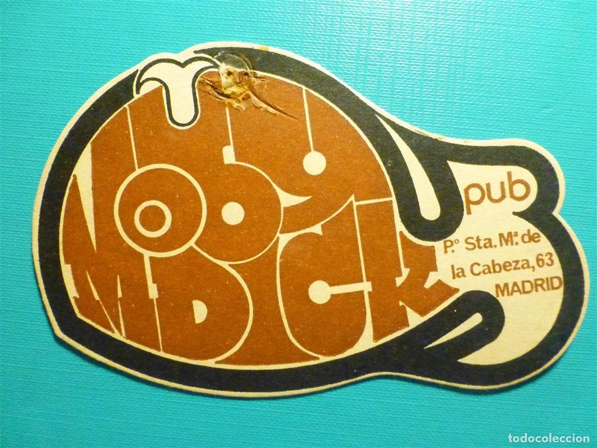 Otros Art&iacute;culos de Coleccionismo en Papel: Posavasos Disco-Bar - Pub Moby Dick - P&ordm; Sta. Mar&iacute;a de la Cabeza, 63 - Madrid