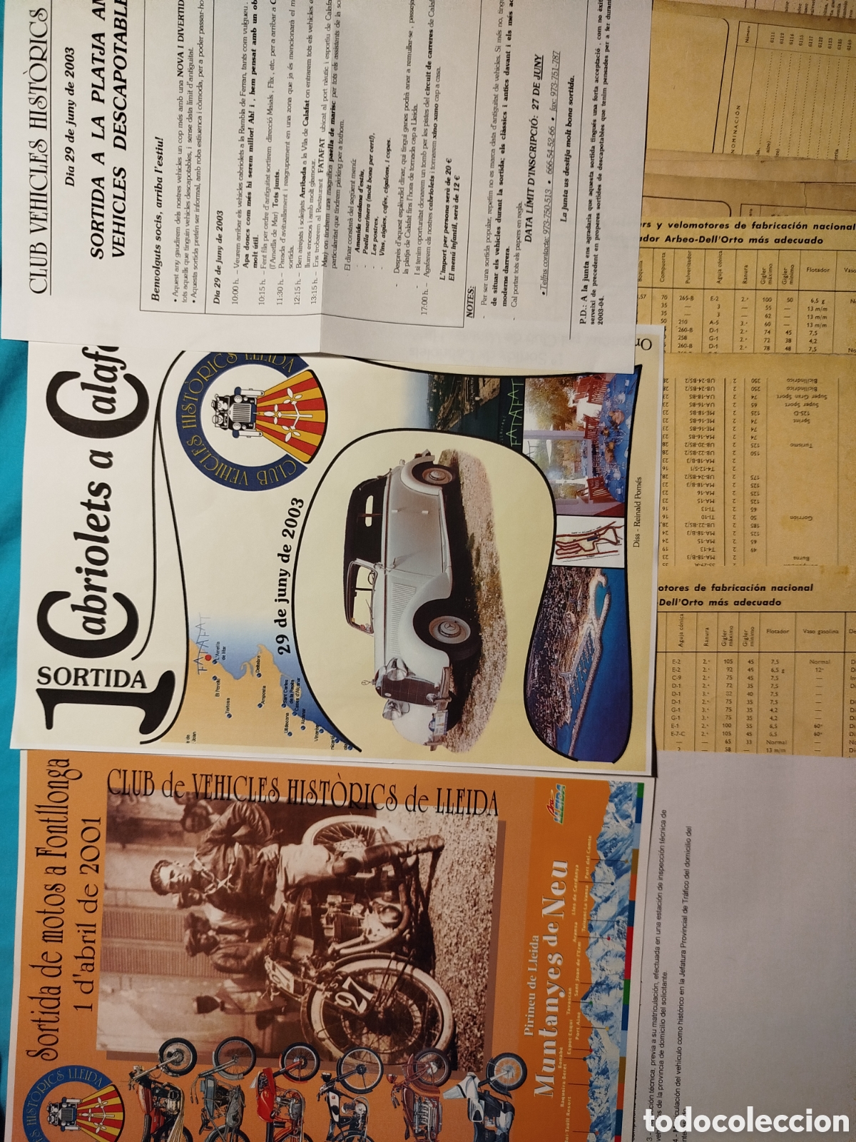 Otros Art&iacute;culos de Coleccionismo en Papel: Lote folletos y propaganda coches y motos