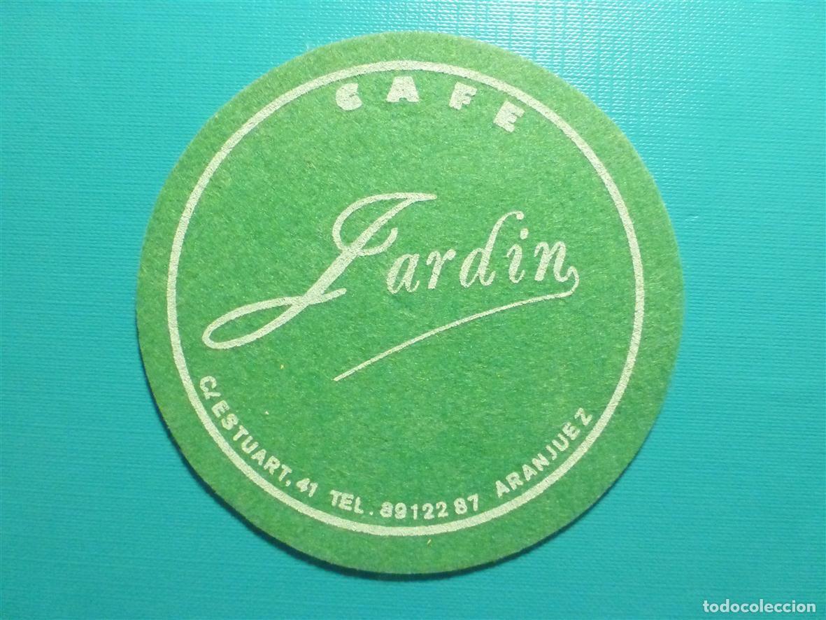 Otros Art&iacute;culos de Coleccionismo en Papel: Posavasos Disco-Bar - Pub - Caf&eacute; Jardin - c/ Estuart, 41 - Aranjuez - Madrid - Fieltro