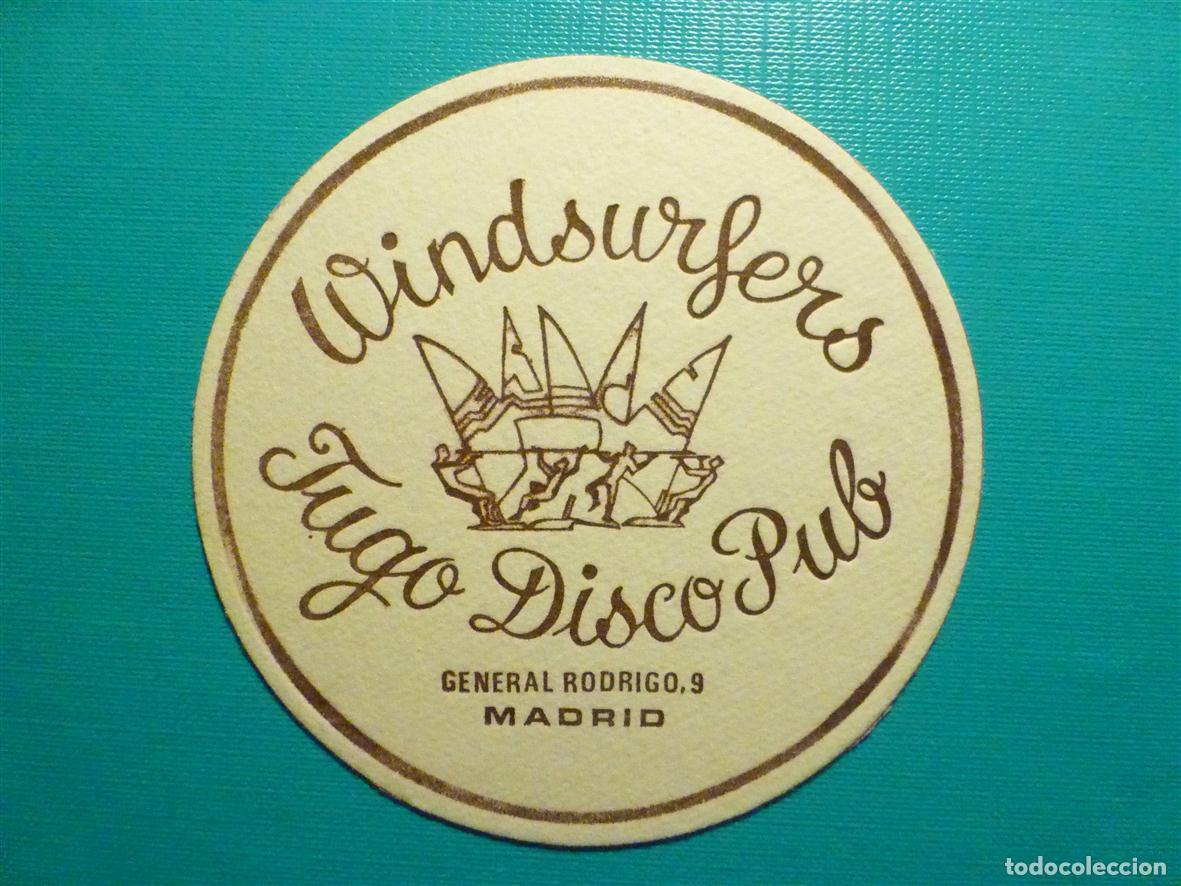 Otros Art&iacute;culos de Coleccionismo en Papel: Posavasos Disco-Bar - Pub - Windsurfers - General Rodrigo, 9 - Madrid -