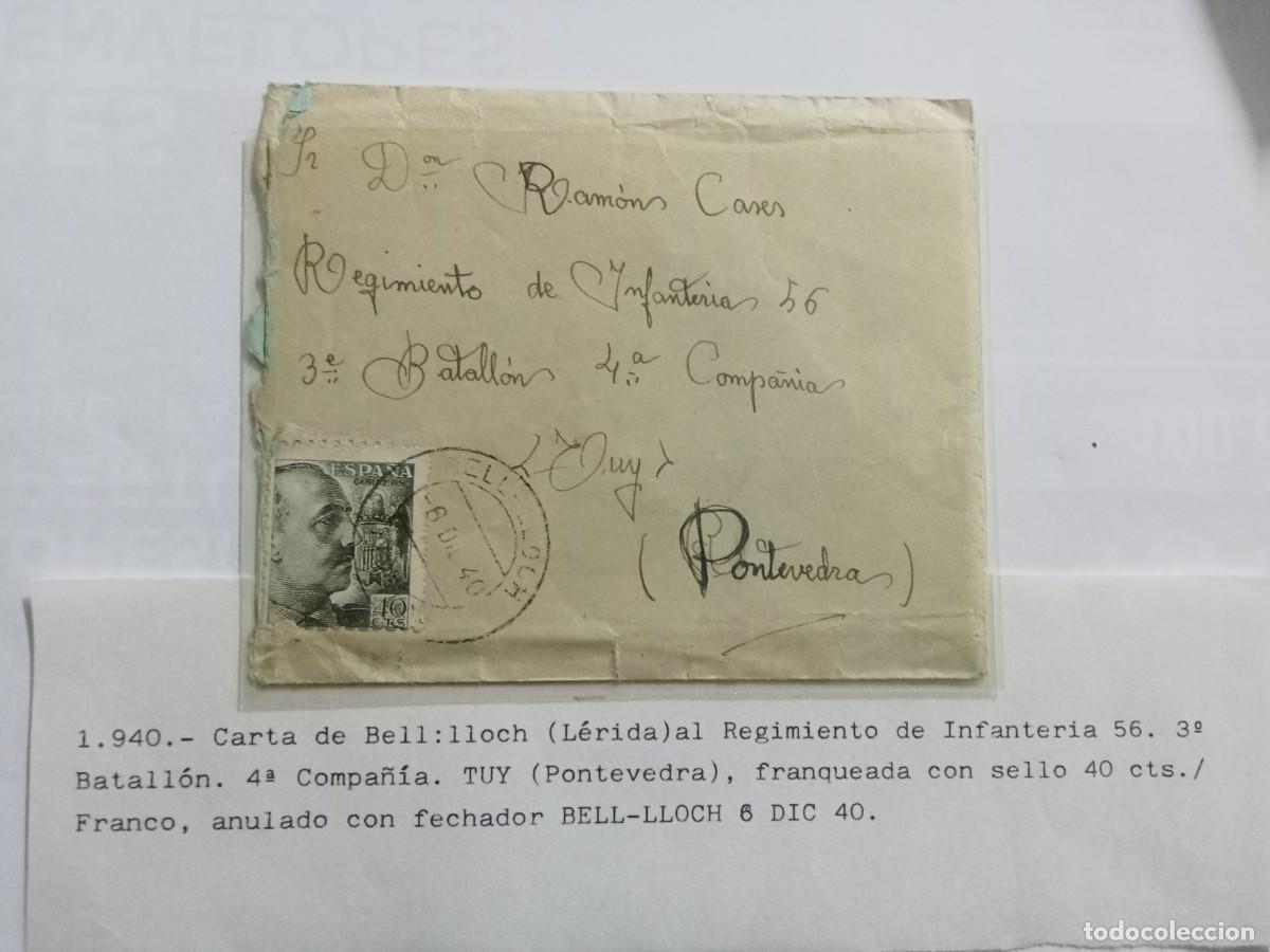 Otros Art&iacute;culos de Coleccionismo en Papel: ESPA&Ntilde;A A&Ntilde;O 1942, DOS CARTAS CIRCULADAS DE L&Eacute;RIDA A PONTEVEDRA, CONTIENEN CARTA MANUSCRITA.
