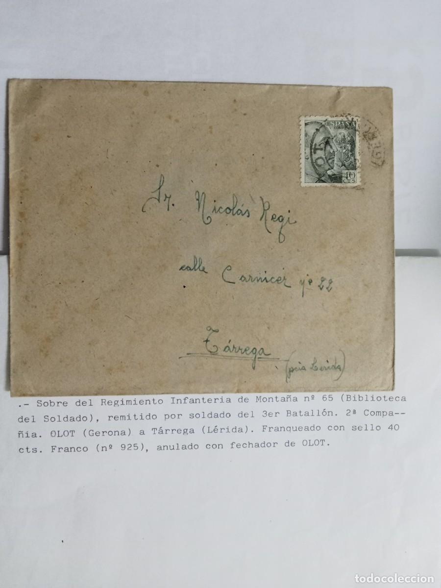 Paper Collecting Others: ESPA&Ntilde;A, CARTA CIRCULADA DE OLOT (GERONA) A T&Aacute;RREGA (L&Eacute;RIDA), SEG&Uacute;N TEXTO.