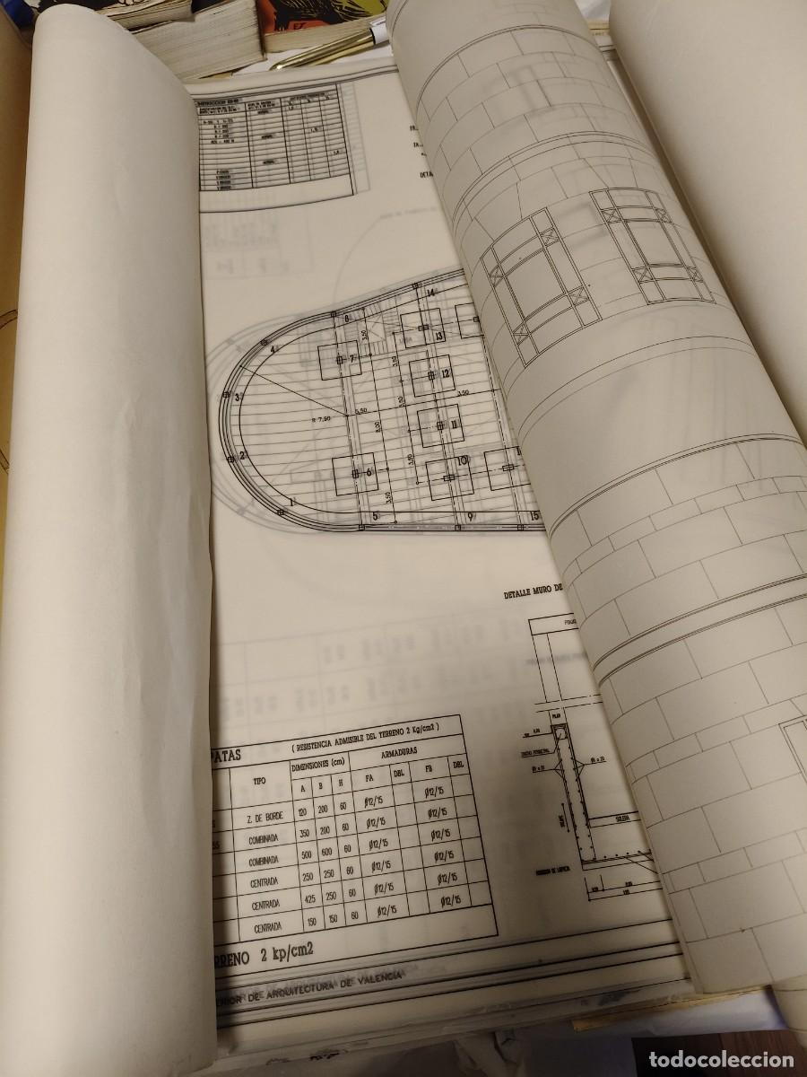 Otros Art&iacute;culos de Coleccionismo en Papel: LOTE DE 30 PLANOS DE ARQUITECTURA. ESCUELA TECNICA SUPERIOR DE ARQUITECTURA DE VALENCIA.