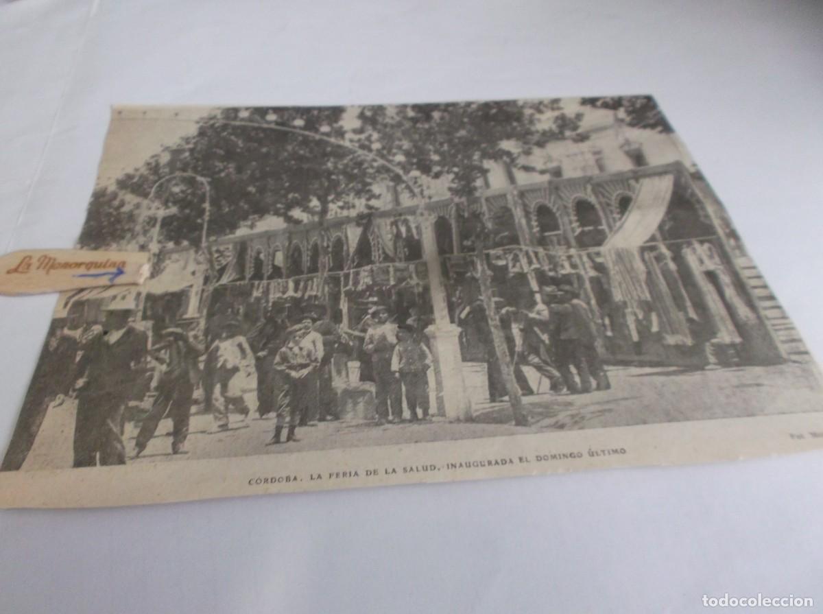 Otros Art&iacute;culos de Coleccionismo en Papel: RECORTE A&Ntilde;O 1905(C&Oacute;RDOBA)INAUGURACI&Oacute;N DE LA FER&Iacute;A DE LA SALUD (FOTO MONTILLA)