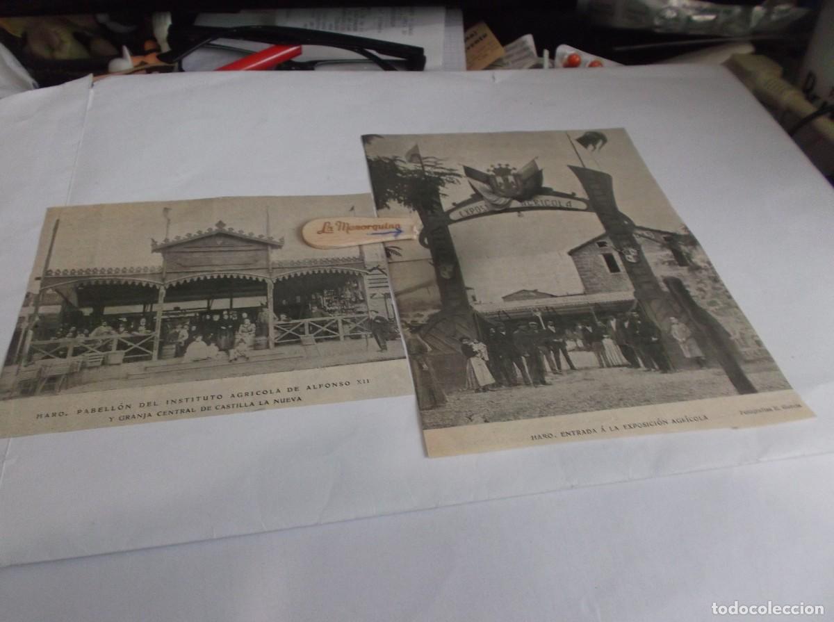 Otros Art&iacute;culos de Coleccionismo en Papel: RECORTES A&Ntilde;O 1905-HARO(LA RIOJA)EXPOSICI&Oacute;N ,PABELL&Oacute;N INSTITUTO AGRICOLA ALFONSO XII (FOTOS JE.GARC&Iacute;A