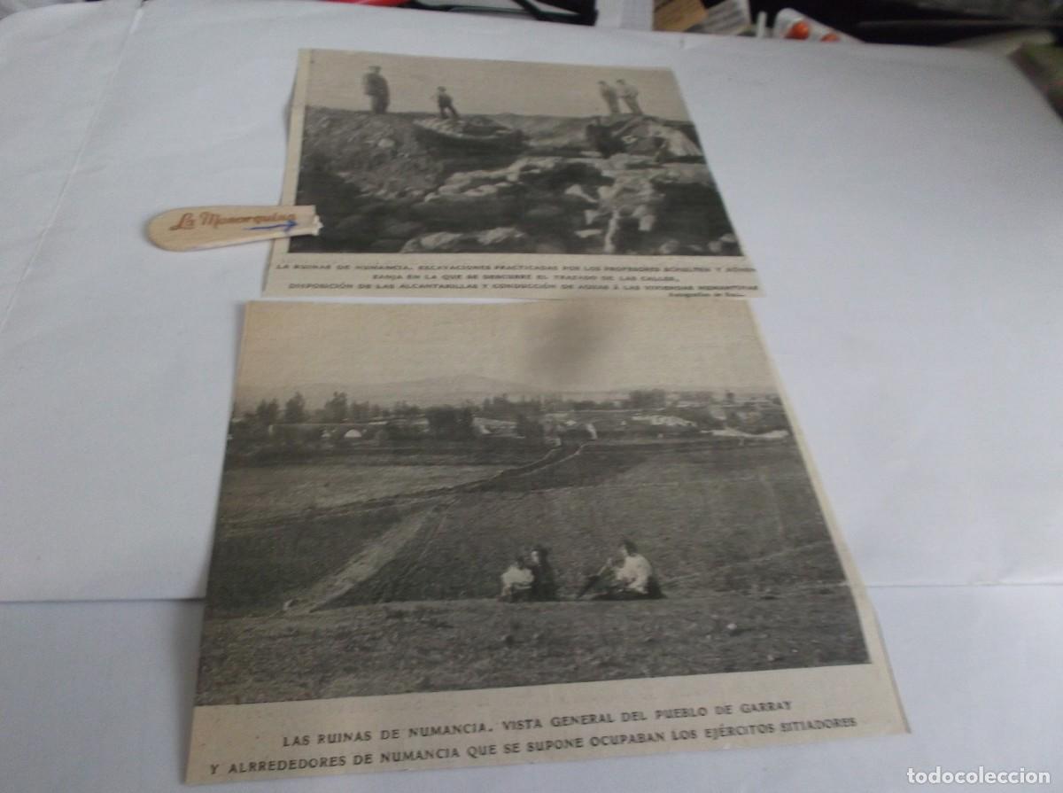 Otros Art&iacute;culos de Coleccionismo en Papel: RECORTES A&Ntilde;O 1905-NUMANCIA(SORIA)EXCAVACIONES PROSESORES SHULTEN Y KONEN ,ZANJA CALLES (FOTOS D RUIZ