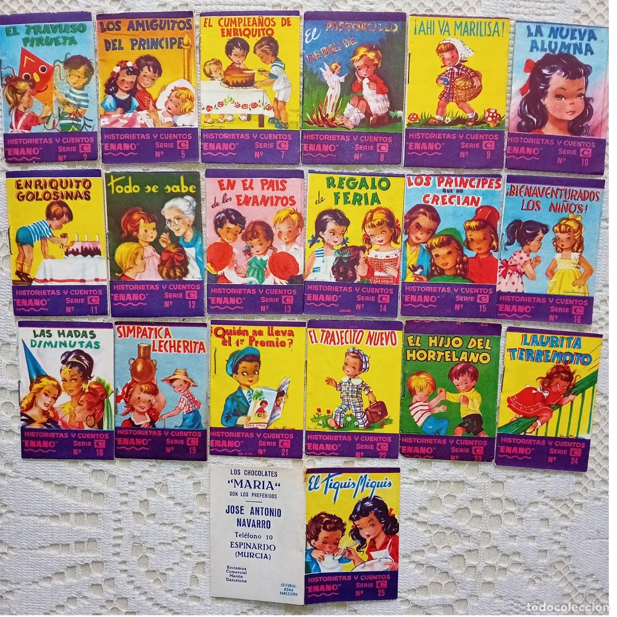Otros Art&iacute;culos de Coleccionismo en Papel: 19 Cuentos ENANO serie C. Chocolates MAR&Icirc;A. Espinardo (Murcia).