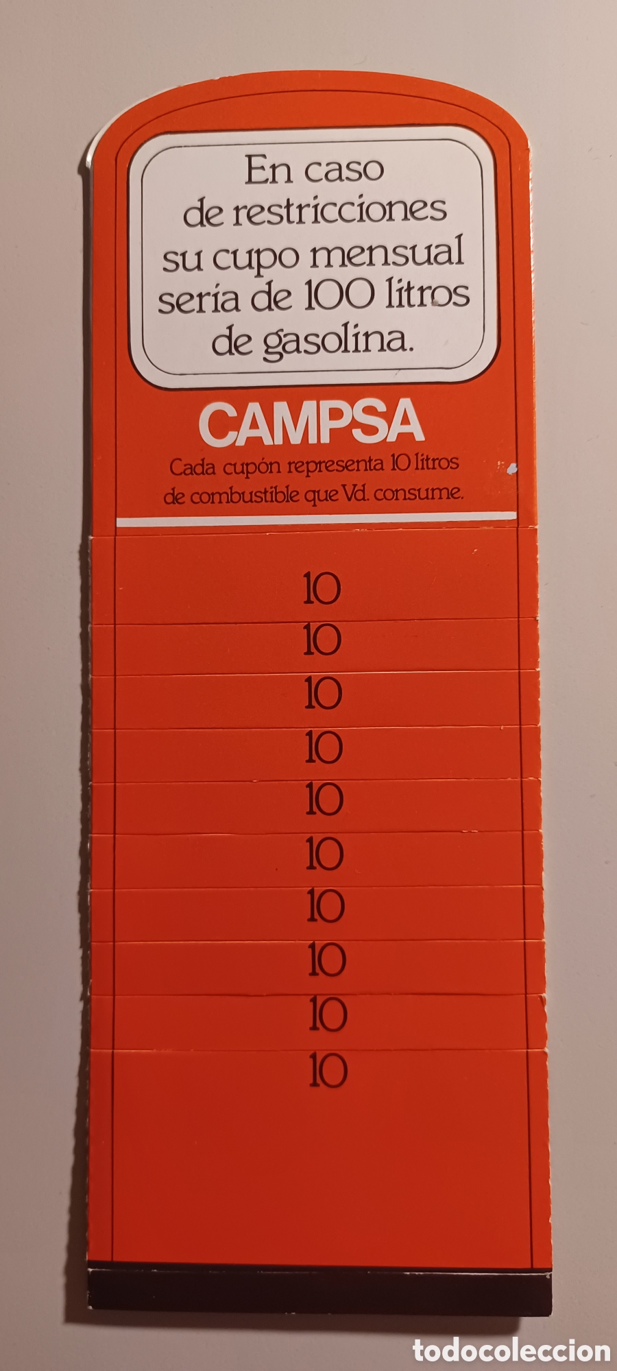 Otros Art&iacute;culos de Coleccionismo en Papel: Talonario CAMPSA original