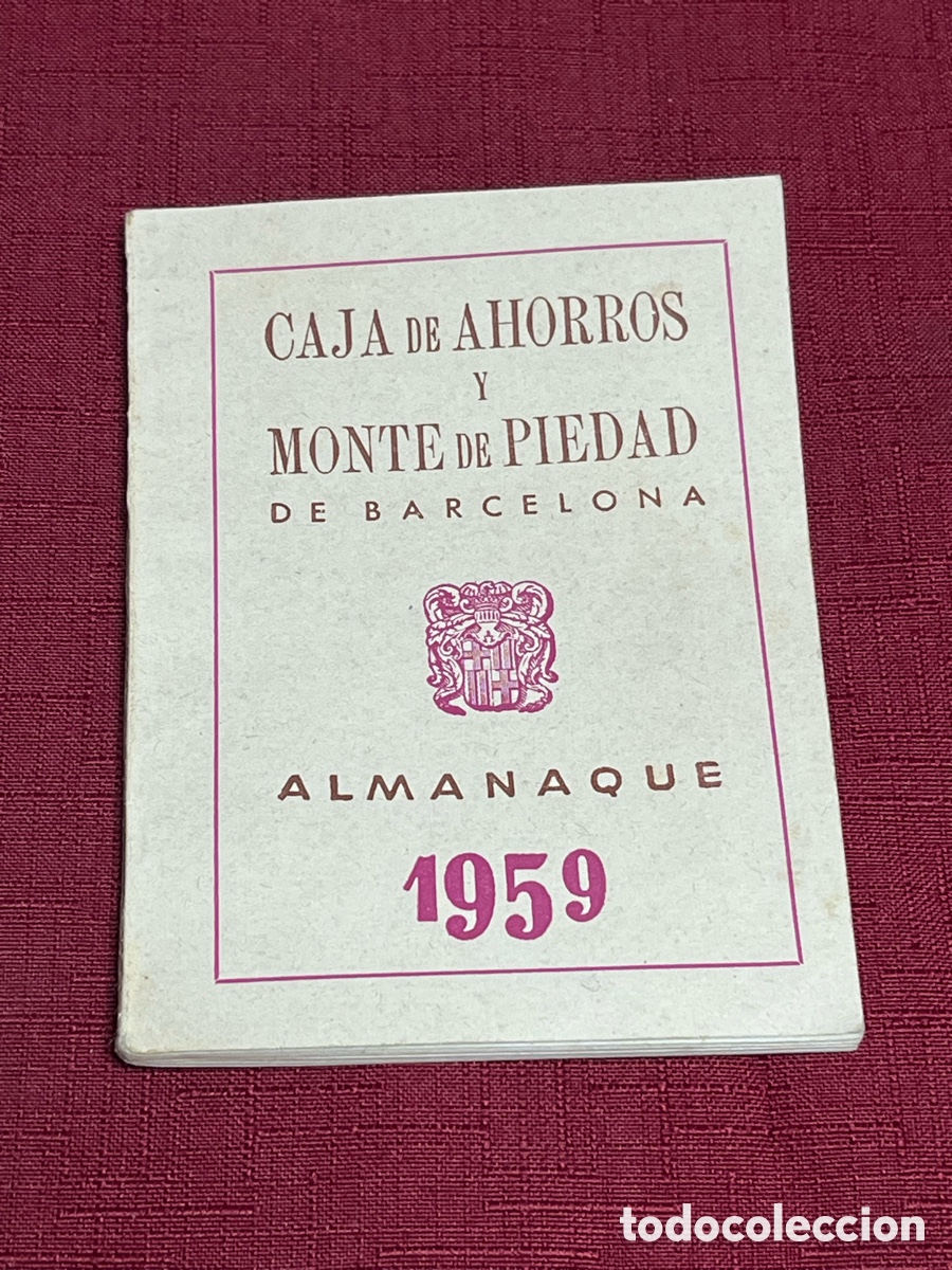 Otros Art&iacute;culos de Coleccionismo en Papel: ALMANAQUE 1959 CAJA DE AHORROS Y MONTE DE PIEDAD