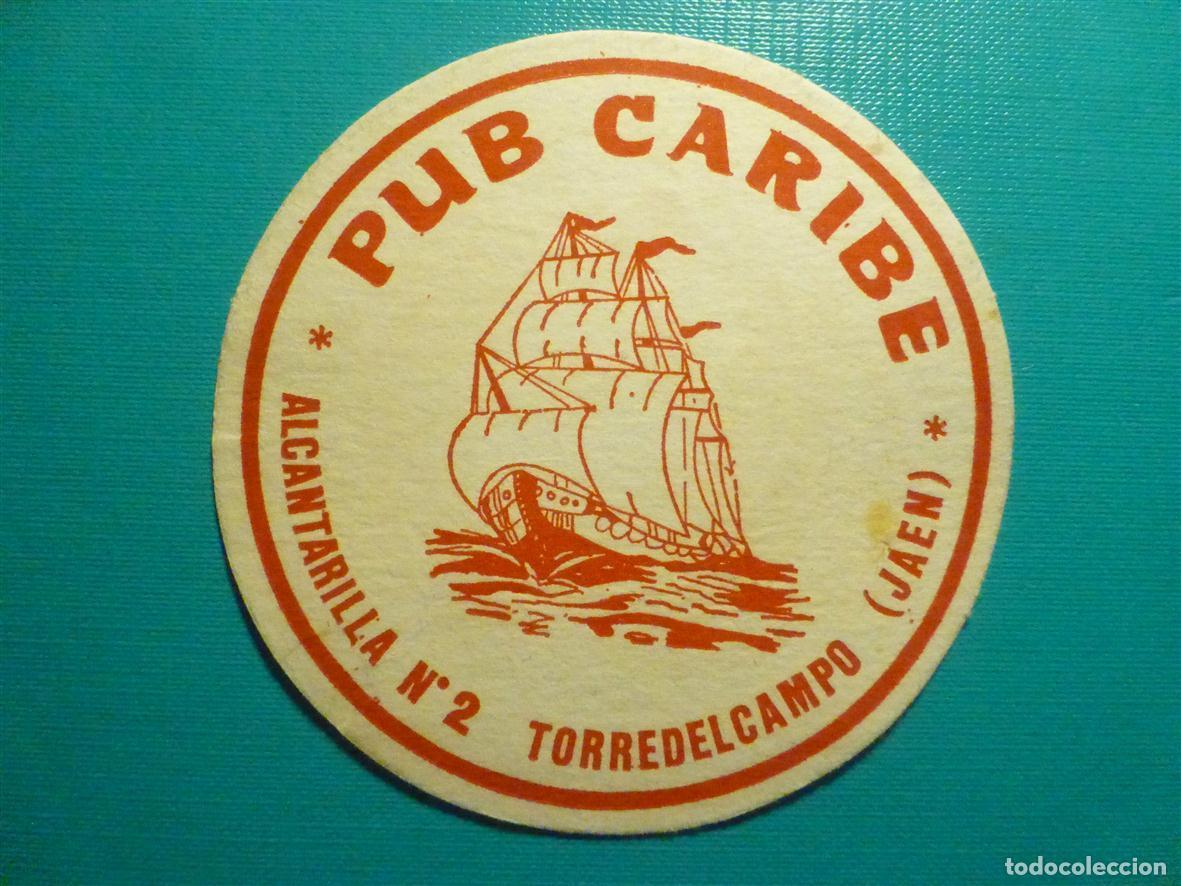 Otros Art&iacute;culos de Coleccionismo en Papel: Posavasos - Disco-Bar - Discoteca - Pub Caribe - Alcantarilla, 2 - Torredelcampo - Ja&eacute;n