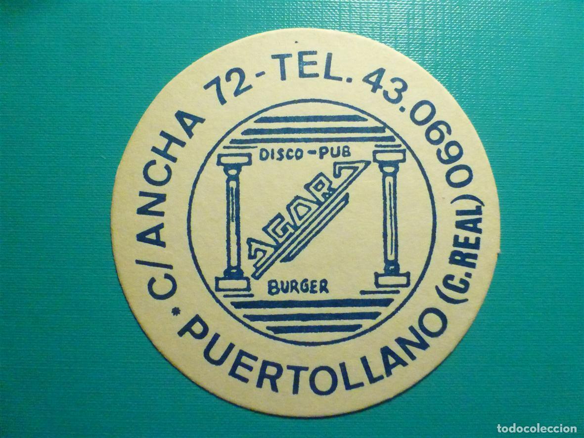 Otros Art&iacute;culos de Coleccionismo en Papel: Posavasos - Disco-Bar - Pub - Burger - Agora - C/ Ancha, 72 - Puertollano - Ciudad Real -