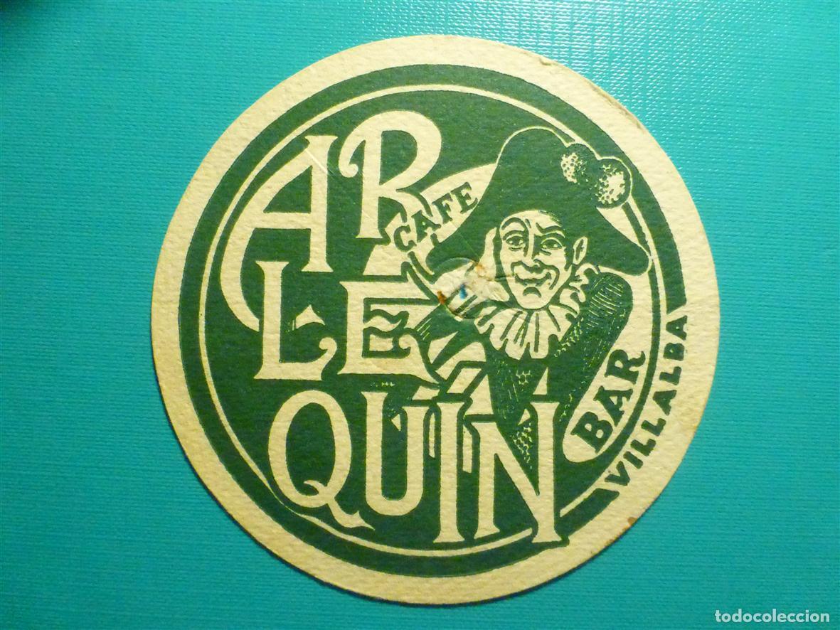 Otros Art&iacute;culos de Coleccionismo en Papel: Posavasos Bar - Discoteca - Disco - Arlequin Pub - Bar - Villalba - Madrid -