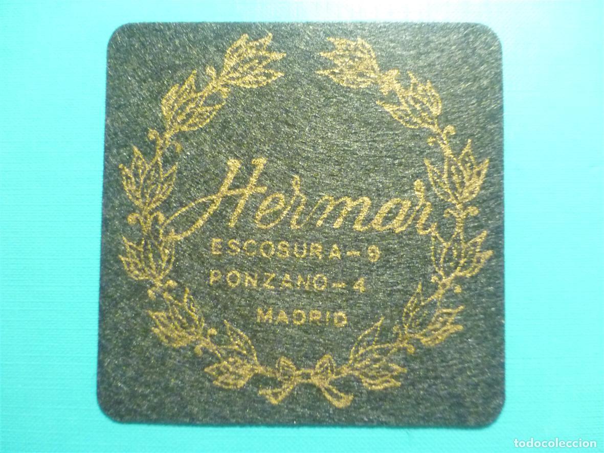 Otros Art&iacute;culos de Coleccionismo en Papel: Posavasos Pub - Disco-Bar - Discoteca Pub Hermar - Escosura, 3 Ponzano, 4 - Madrid - Fieltro