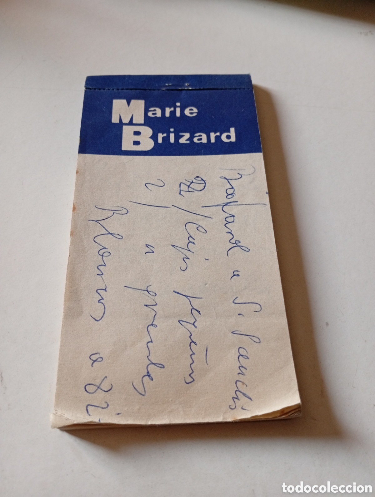 Otros Art&iacute;culos de Coleccionismo en Papel: Cuaderno Marie Brizard anotaciones bar pedidos