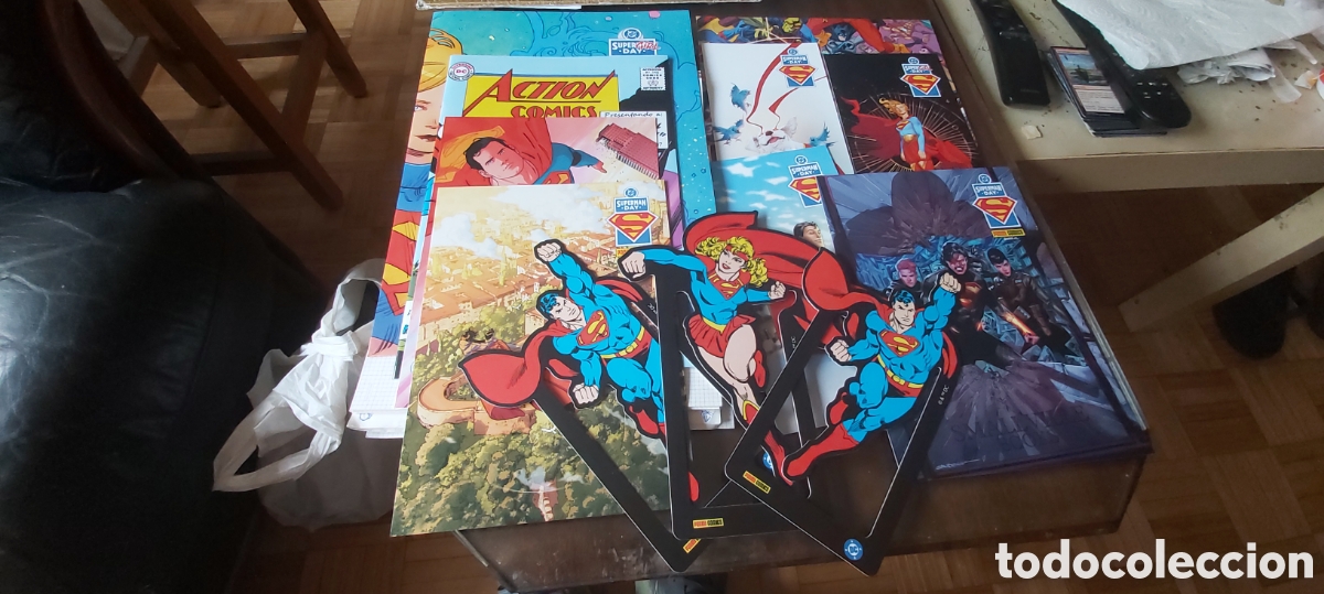 Otros Art&iacute;culos de Coleccionismo en Papel: 12 PROPAGANDA DE SUPERMAN Y SUPERGIRL DAY