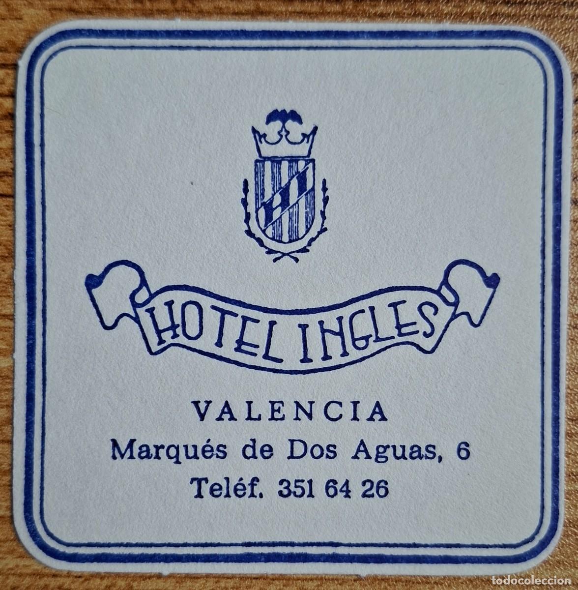 Otros Art&iacute;culos de Coleccionismo en Papel: Posavasos Hotel Ingl&eacute;s - Valencia