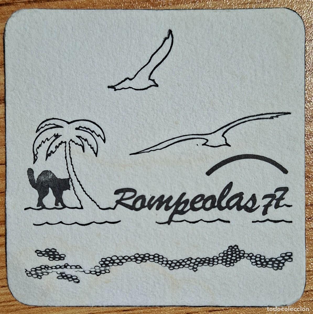 Otros Art&iacute;culos de Coleccionismo en Papel: Posavasos Rompeolas 77 sin marco - Playa de Gand&iacute;a (Valencia)