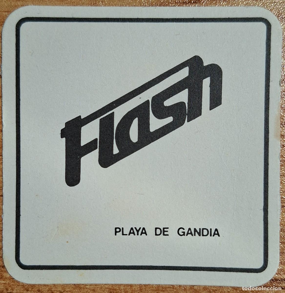 Otros Art&iacute;culos de Coleccionismo en Papel: Posavasos Discoteca Flash - Playa de Gand&iacute;a (Valencia)