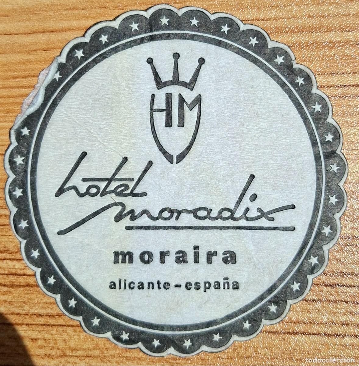 Otros Art&iacute;culos de Coleccionismo en Papel: Posavasos Hotel Moradix - Moraira (Alicante)