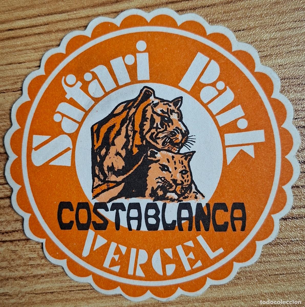 Otros Art&iacute;culos de Coleccionismo en Papel: Posavasos Safari Park Costablanca - El Verger / Vergel - Alicante