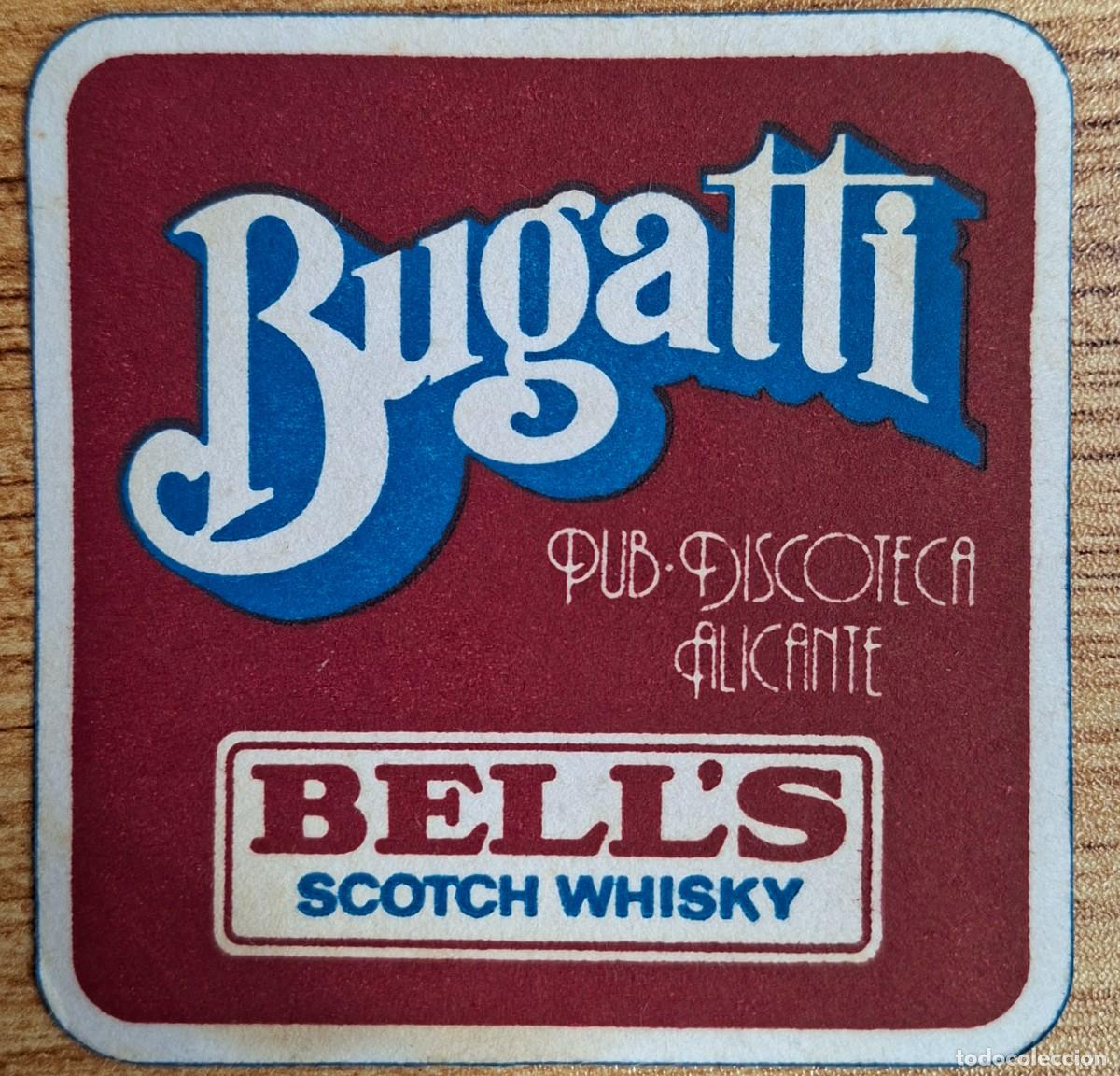 Otros Art&iacute;culos de Coleccionismo en Papel: Posavasos Discoteca Bugatti rojo - Alicante