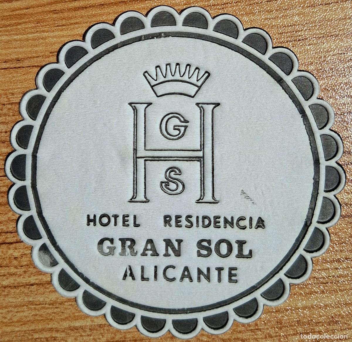 Otros Art&iacute;culos de Coleccionismo en Papel: Posavasos Hotel Residencia Gran Sol - Alicante