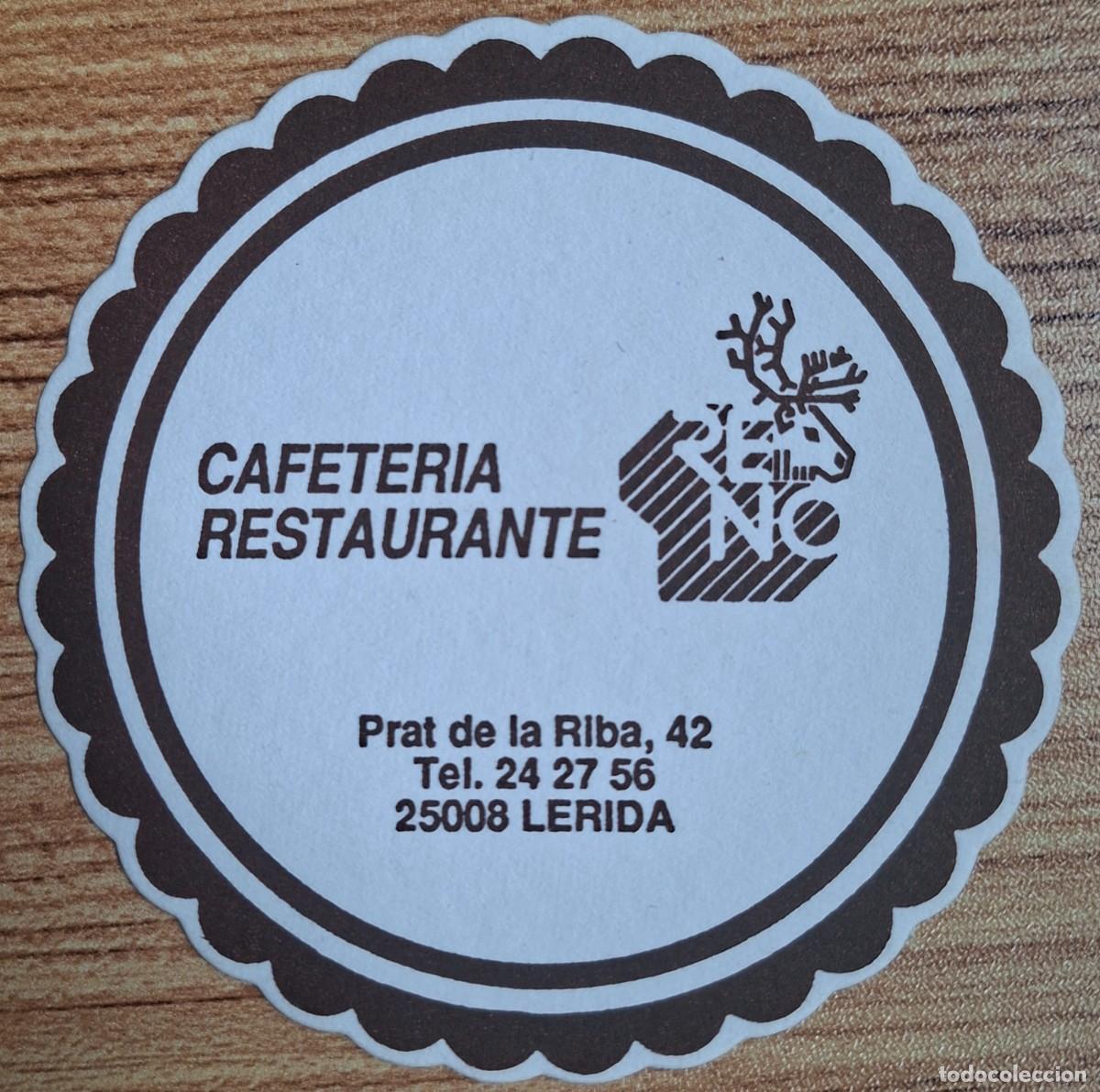 Otros Art&iacute;culos de Coleccionismo en Papel: Posavasos Cafeter&iacute;a Restaurante Reno - L&eacute;rida / Lleida