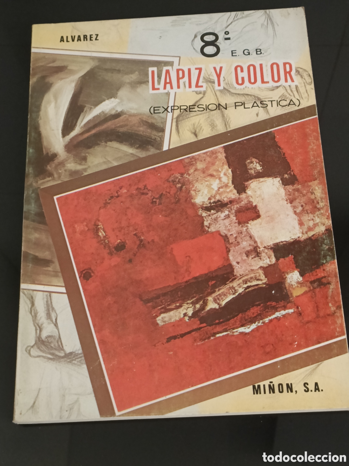Otros Art&iacute;culos de Coleccionismo en Papel: Libro texto L&aacute;piz y color Dibujo. &Aacute;lvarez Mi&ntilde;&oacute;n