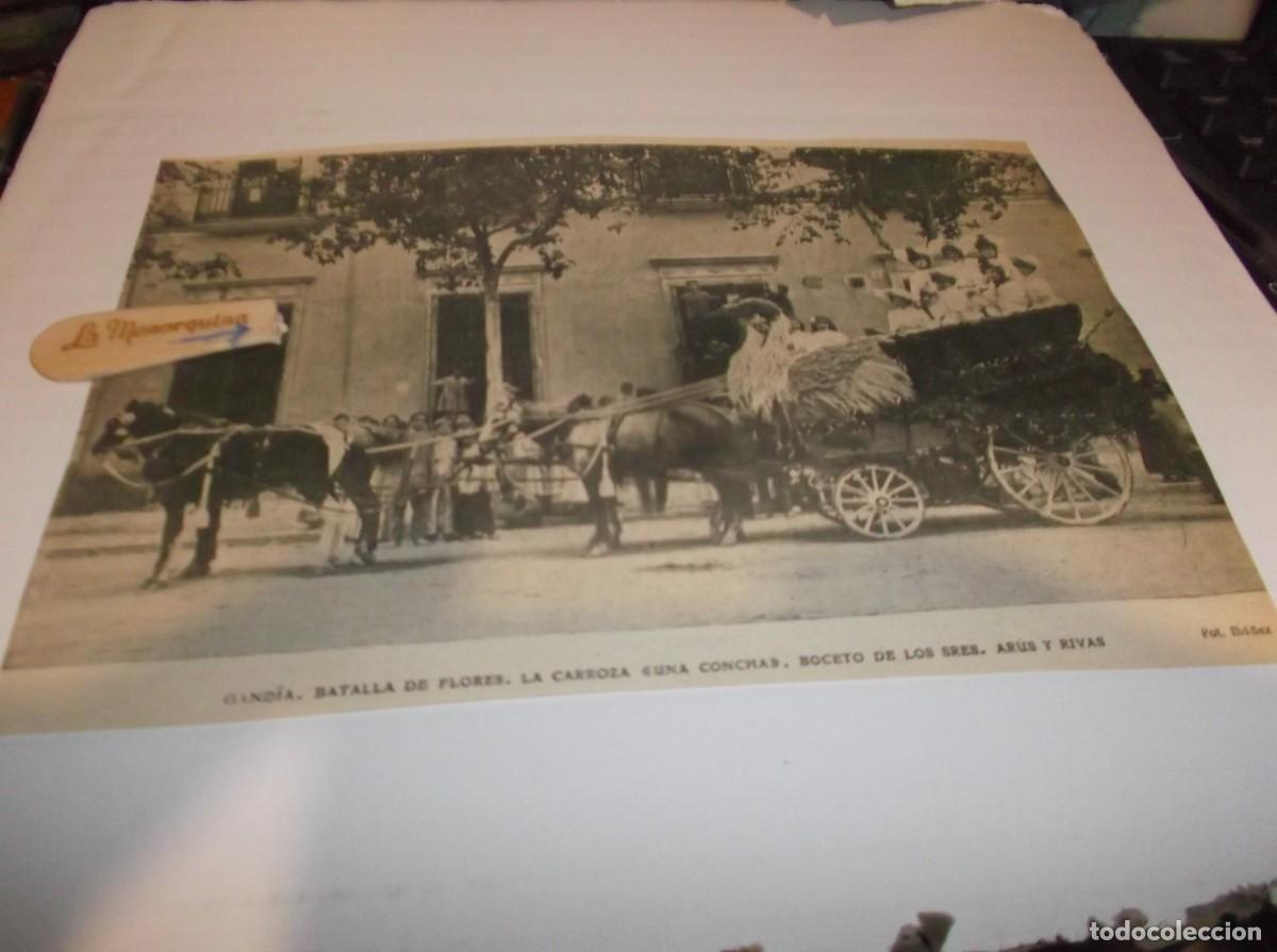Otros Art&iacute;culos de Coleccionismo en Papel: RECORTE A&Ntilde;O 1905-GANDIA(VALENCIA) FIESTA BATALLA DE LAS FLORES LA CARROZA UNA CONCHA (FOTO IB&Aacute;&Ntilde;EZ