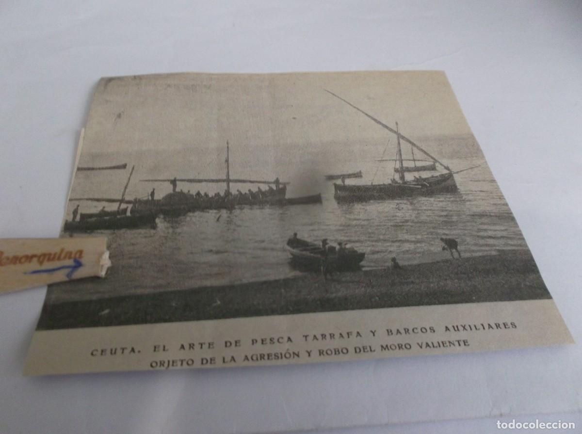 Otros Art&iacute;culos de Coleccionismo en Papel: RECORTE A&Ntilde;O 1905(CEUTA)ARTE DE PESACA TARRAFA Y BARCOS AUXILIARES ,AGRESI&Oacute;N Y ROBO DEL MORO VALIENTE