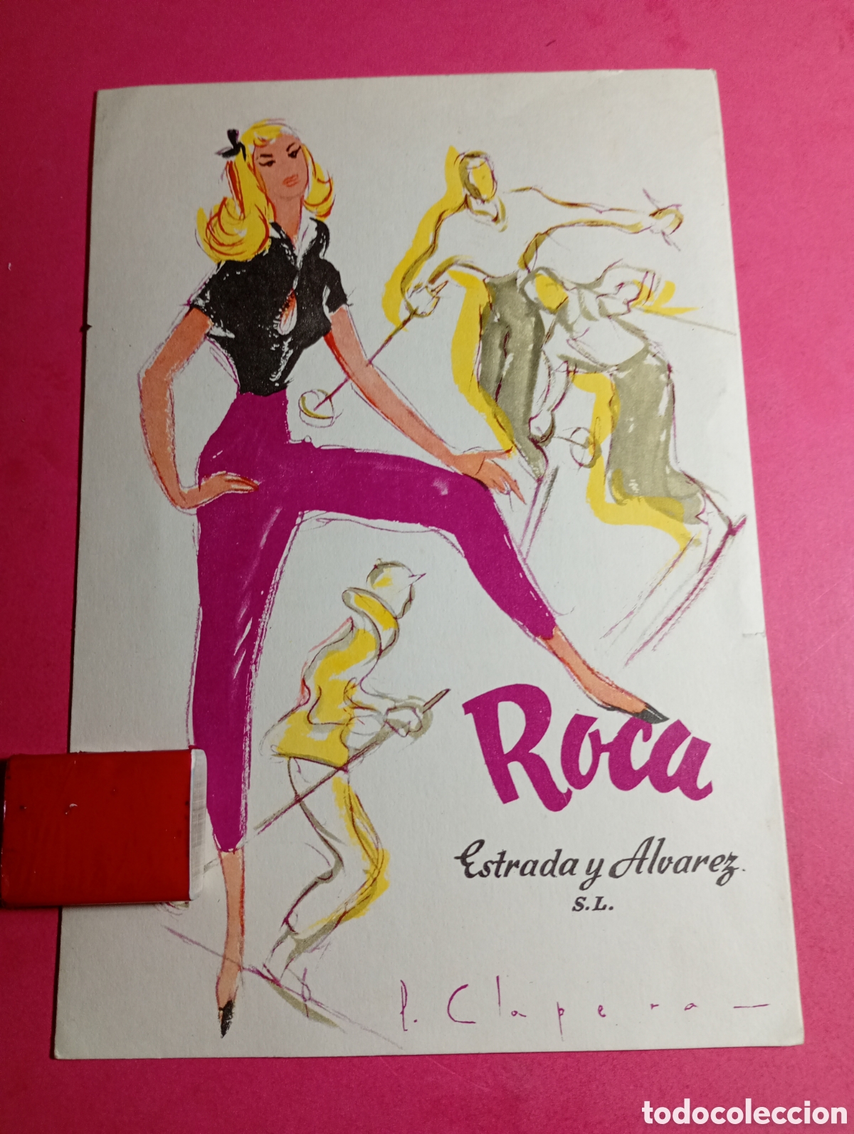 Otros Art&iacute;culos de Coleccionismo en Papel: ILUSTRA CLAPERA 1956 OCT. INAUGURACI&Oacute;N BARCELONA SASTRER&Iacute;A DEPORTIVA ROCA - ESTRADA Y &Aacute;LVAREZ S.L.
