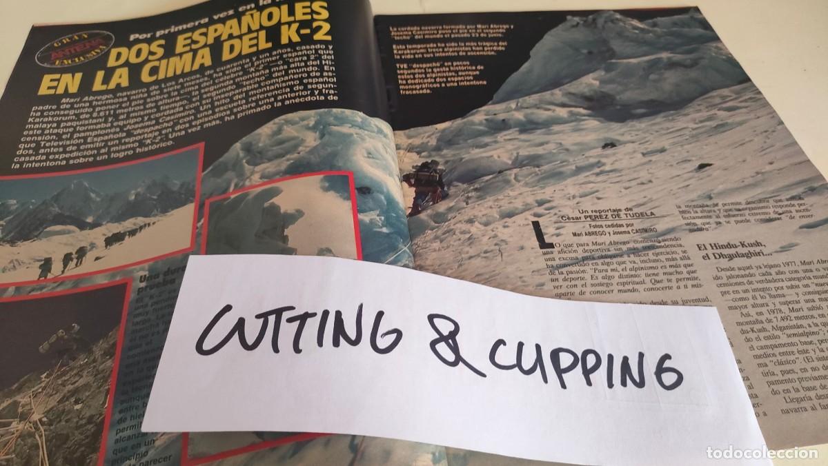 Otros Art&iacute;culos de Coleccionismo en Papel: Clipping AS306 1986 DOS ESPA&Ntilde;OLES EN LA CIMA DEL K2