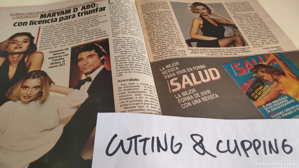 Otros Art&iacute;culos de Coleccionismo en Papel: Clipping AS306 1986 MARYAM D'ABO