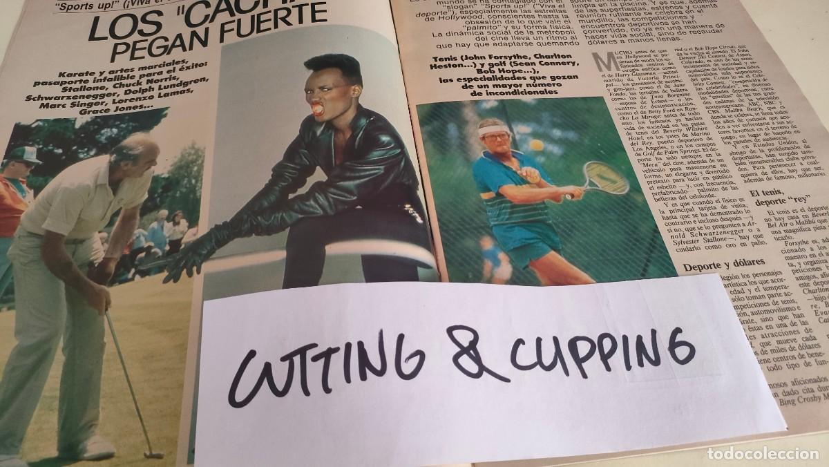 Otros Art&iacute;culos de Coleccionismo en Papel: Clipping AS272 1986 GRACE JONES, CONNERY, NORRIS, FONDA