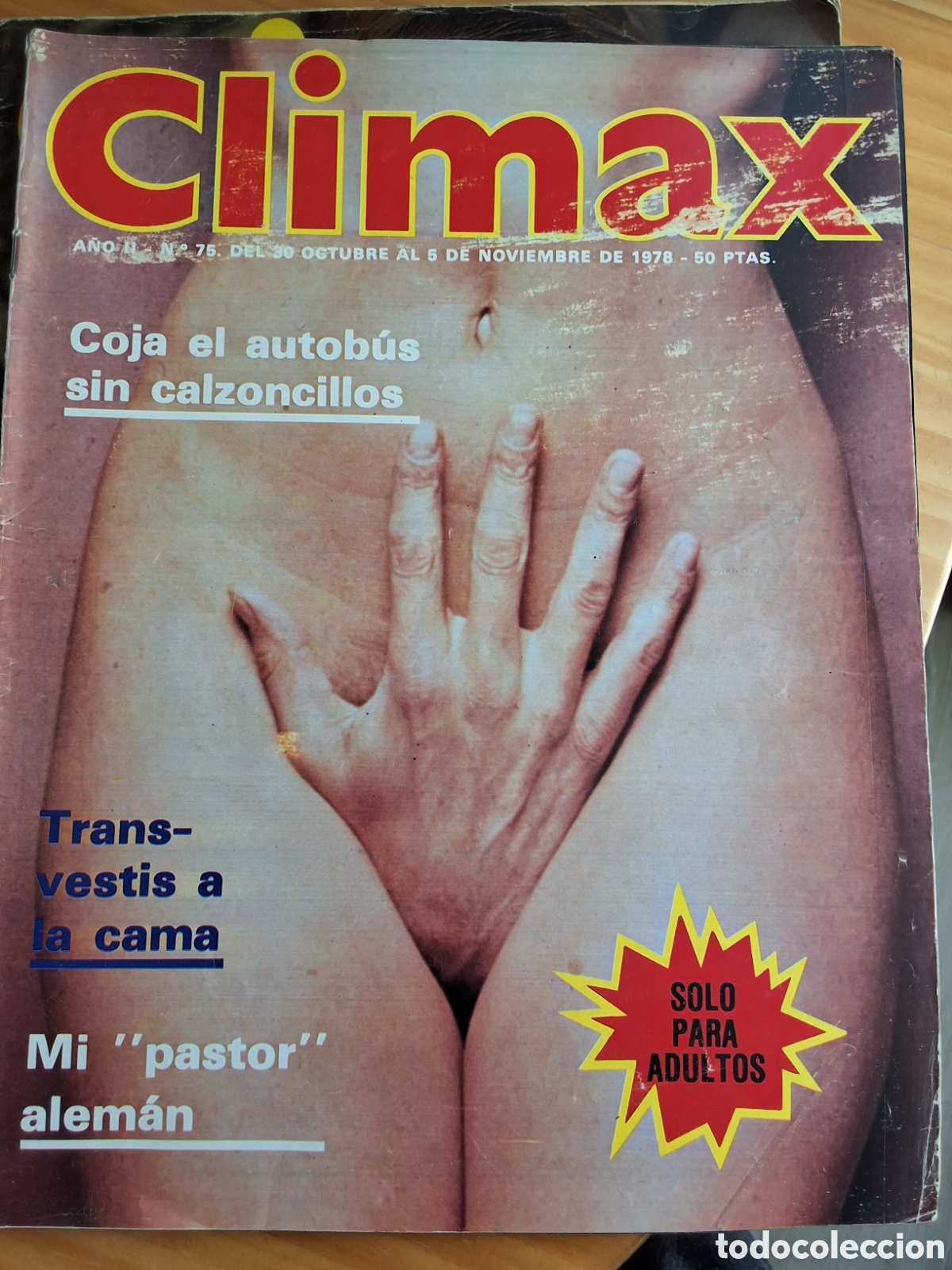 Otros Art&iacute;culos de Coleccionismo en Papel: Climax revista erotica espa&ntilde;ola desnudos mujeres n&uacute;mero 75 a&ntilde;o 1978/10