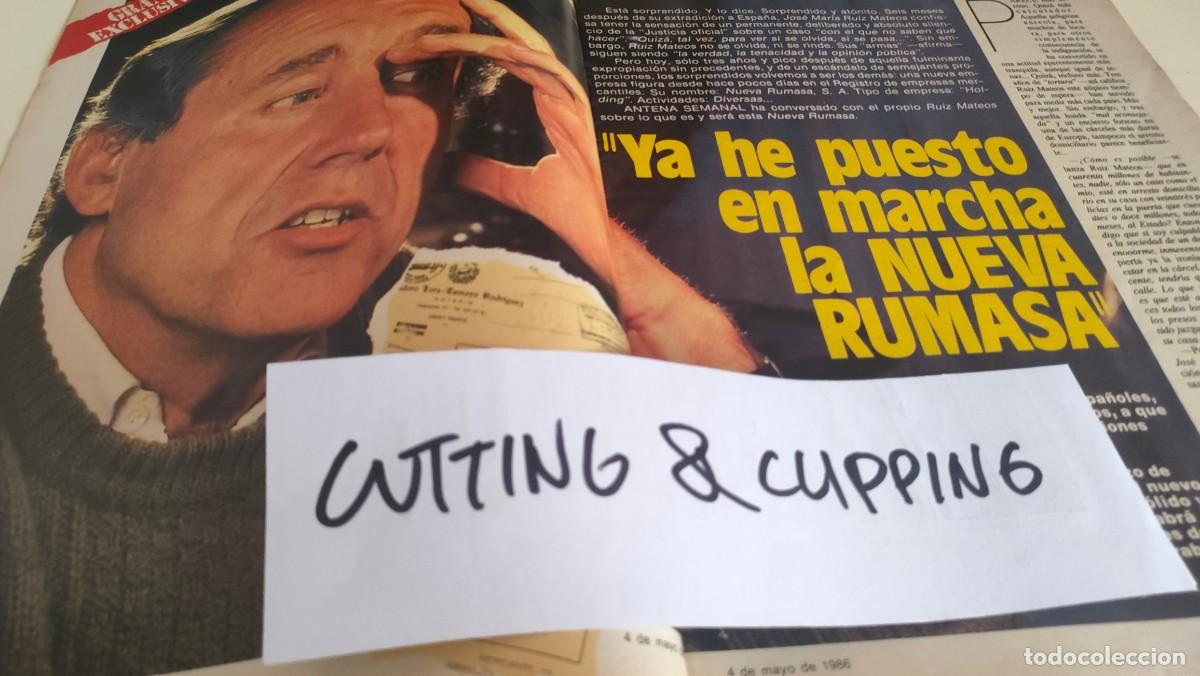 Otros Art&iacute;culos de Coleccionismo en Papel: Clipping AS2680 1986 RUIZ MATEOS RUMASA