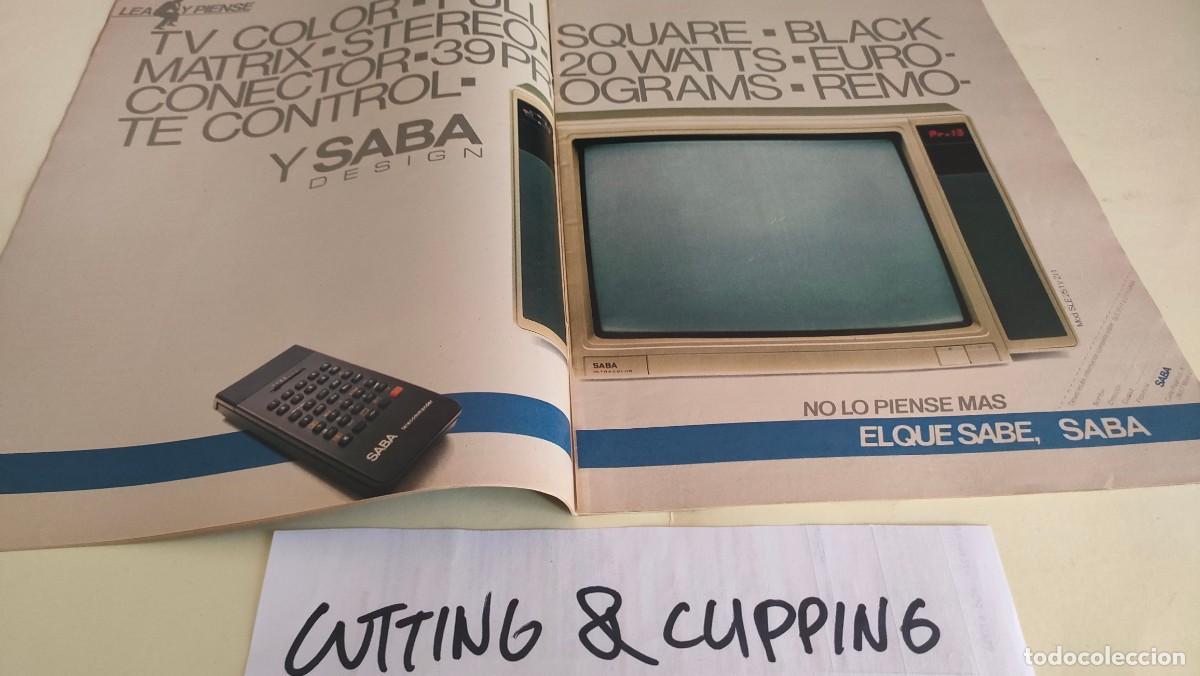 Otros Art&iacute;culos de Coleccionismo en Papel: Clipping AS307 1986 SABA ULTRACOLOR