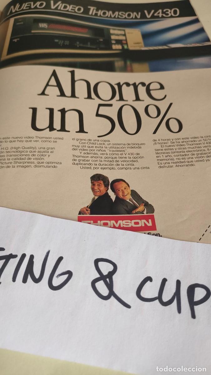 Otros Art&iacute;culos de Coleccionismo en Papel: Clipping AS307 1986 VHS THOMSON PAJARES ESTESO