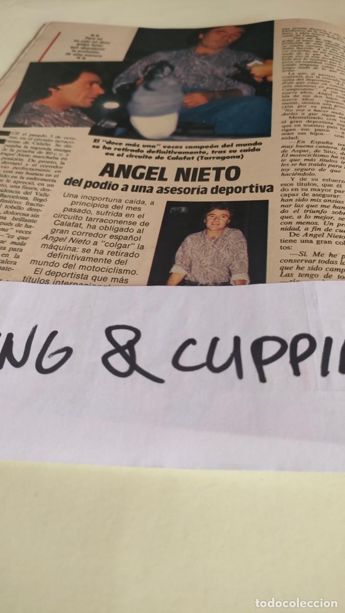 Otros Art&iacute;culos de Coleccionismo en Papel: Clipping AS307 1986 ANGEL NIETO