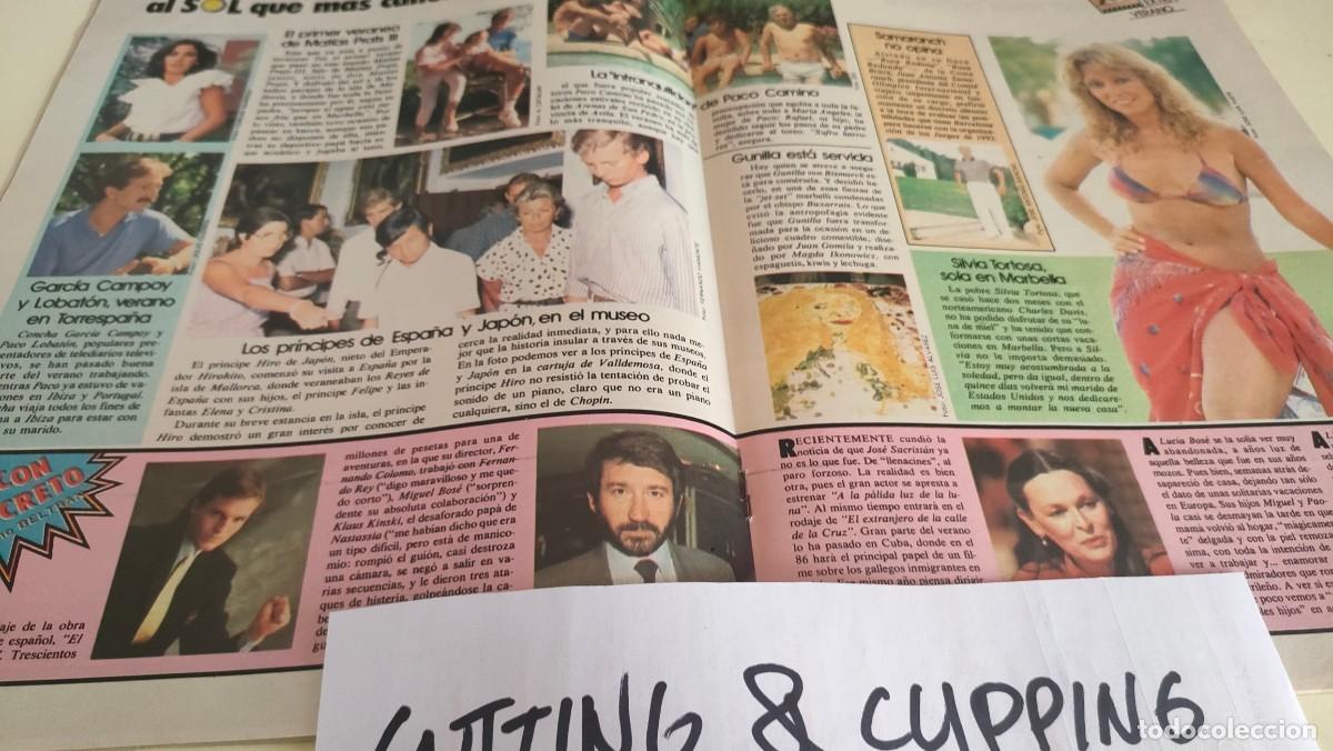 Otros Art&iacute;culos de Coleccionismo en Papel: Clipping AS247 1985 SILVIA TORTOSA, OMAGGIO, MIGUEL LUCIA BOSE