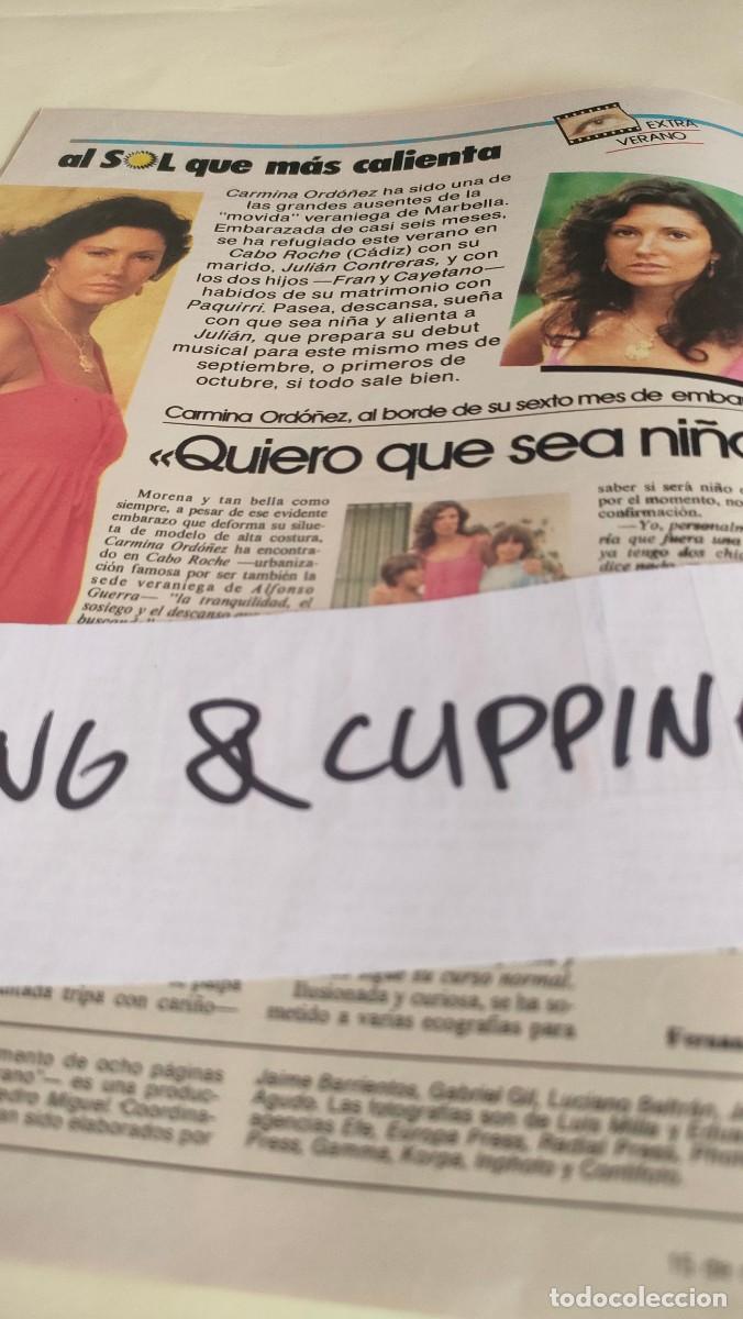 Otros Art&iacute;culos de Coleccionismo en Papel: Clipping AS247 1985 CARMINA ORDO&Ntilde;EZ