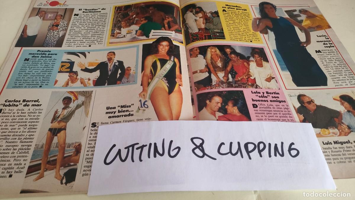 Collectionnisme Papier divers: Clipping AS299 1986 ADRIANA VEGA LOLA FLORES MISS CARMEN VAZQUEZ CARLOS BARRAL