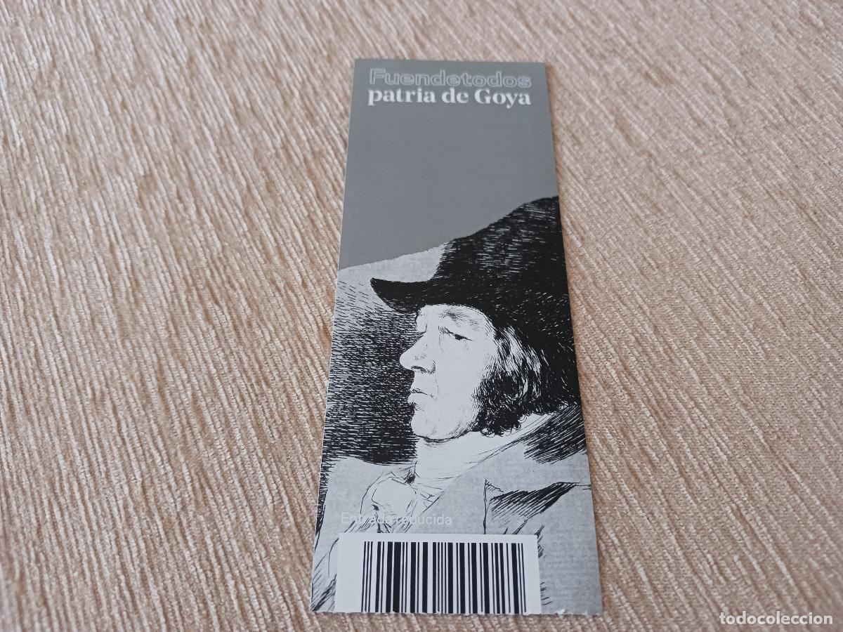 Otros Art&iacute;culos de Coleccionismo en Papel: entrada a casa museo de goysa en fuendetodos